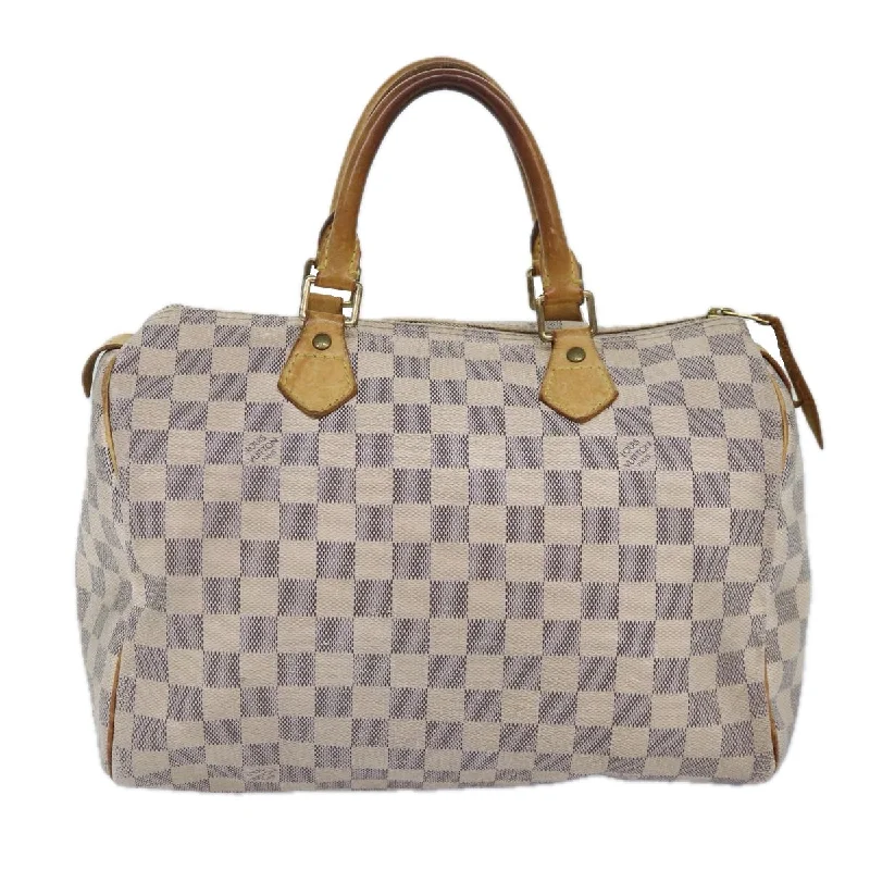 Louis Vuitton leather handbags with strong structure -LOUIS VUITTON Damier Azur Speedy 30 Hand Bag N41533 LV 86860