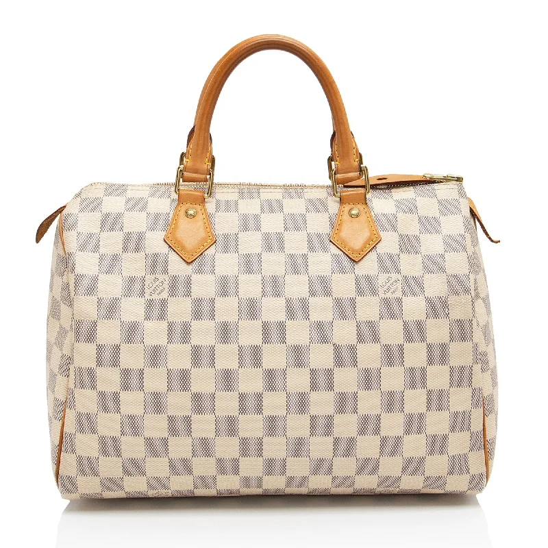 Louis Vuitton bags for casual elegance -Louis Vuitton Damier Azur Speedy 30 Satchel (SHF-bZTiPn)