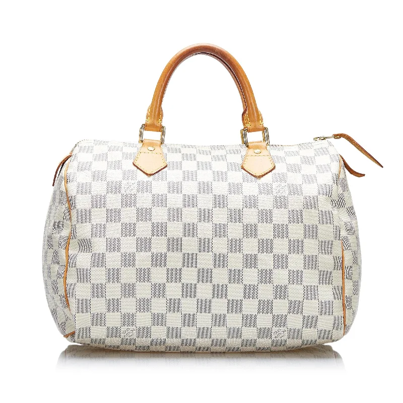 Louis Vuitton handbags for city chic styling -Louis Vuitton Damier Azur Speedy 30 (SHG-VSWByr)