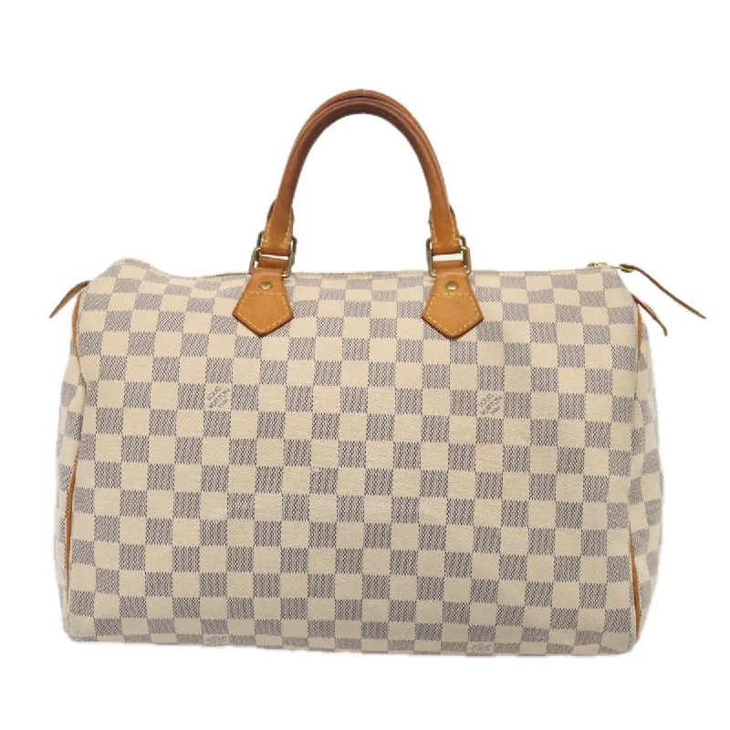 Louis Vuitton luxury bags for fashion elites -LOUIS VUITTON Damier Azur Speedy 35 Hand Bag N41535 LV 84838