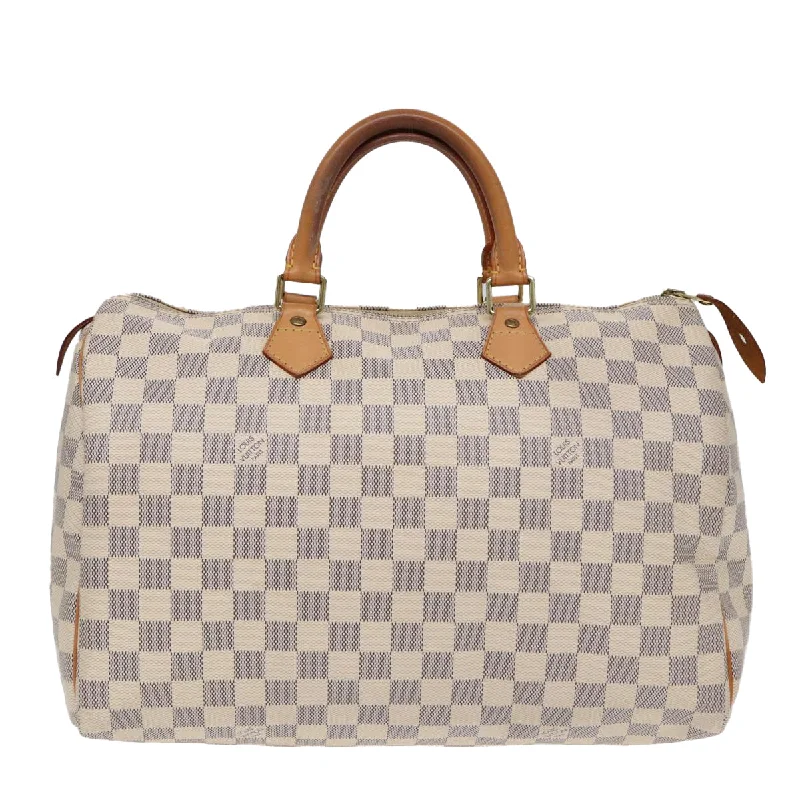 Louis Vuitton bags for upscale fashion lovers -LOUIS VUITTON Damier Azur Speedy 35 Hand Bag N41535 LV 85445