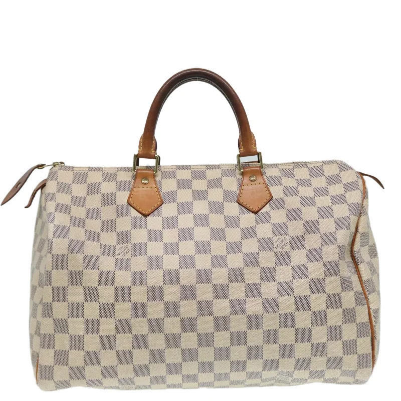 Louis Vuitton bags with sophisticated charm -LOUIS VUITTON Damier Azur Speedy 35 Hand Bag N41535 LV 87428