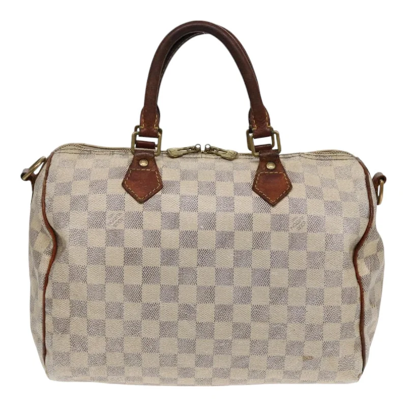 Louis Vuitton luxury bags with unique prints -LOUIS VUITTON Damier Azur Speedy Bandouliere 30 Hand Bag 2way N41052 86628