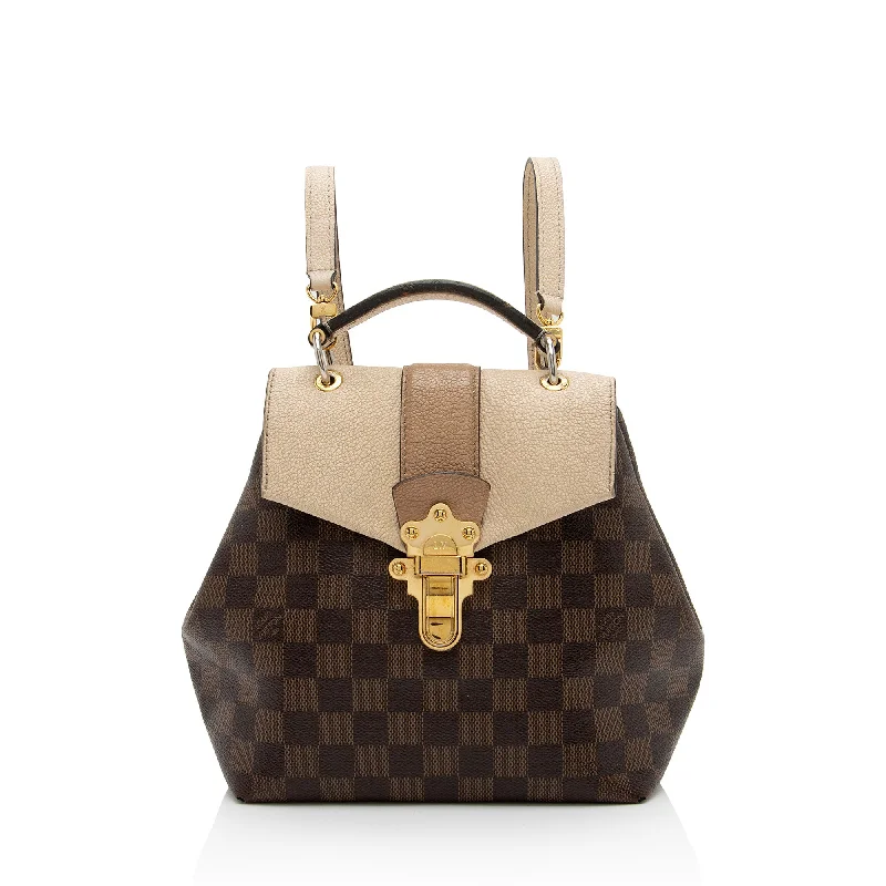 Louis Vuitton handbags with smooth leather finishes -Louis Vuitton Damier Ebene Clapton Backpack - FINAL SALE (SHF-C2yqZQ)