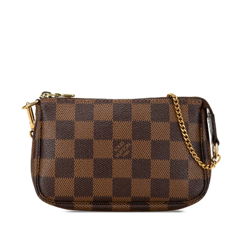 Louis Vuitton handbags for city chic styling -Louis Vuitton Damier Ebene Mini Pochette Accessoires (SHG-IiKM1Q)