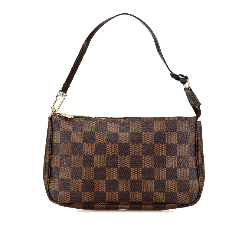 Louis Vuitton bags with stunning metallic accents -Louis Vuitton Damier Ebene Pochette Accessoires (SHG-Uxymu3)