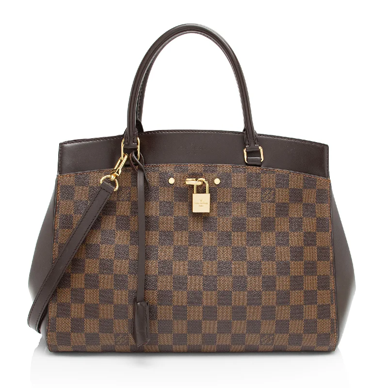 Louis Vuitton bags for elegant women -Louis Vuitton Damier Ebene Rivoli MM Satchel (SHF-ofICj3)