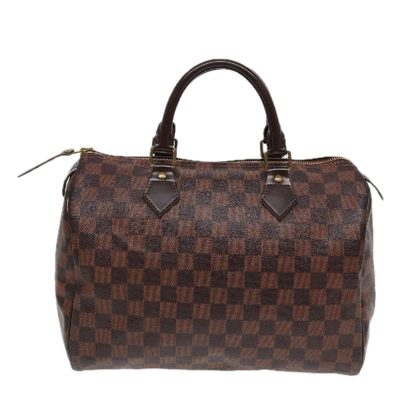 Louis Vuitton bags for women with bold, elegant designs -LOUIS VUITTON Damier Ebene Speedy 30 Hand Bag N41364 LV 86240