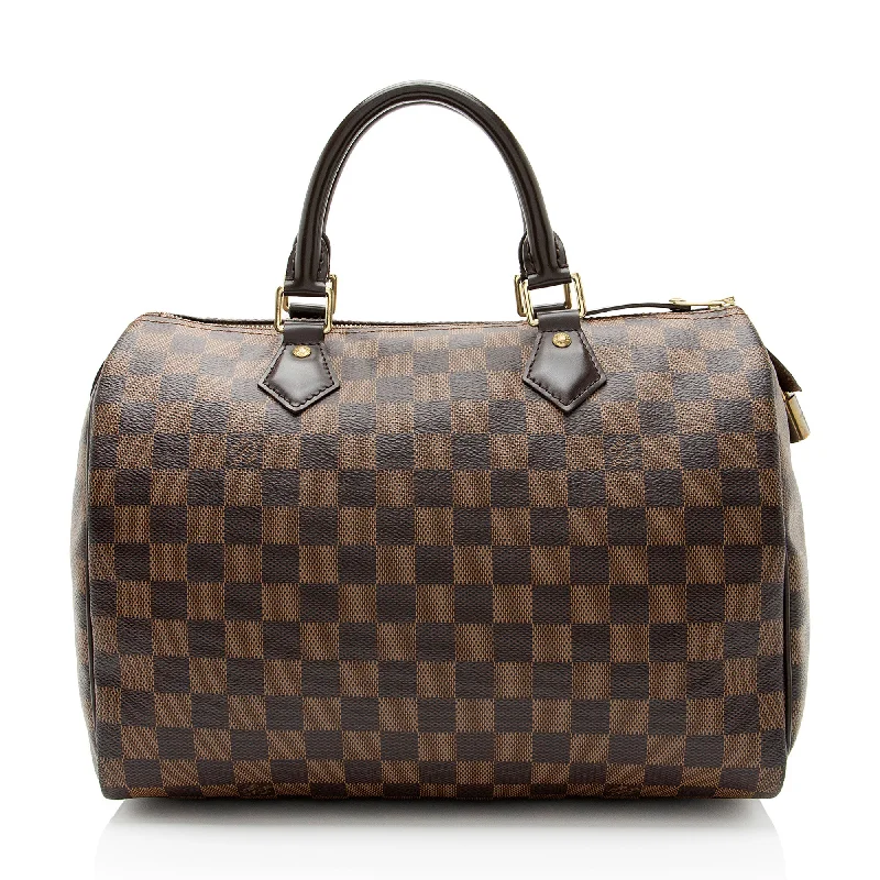 Louis Vuitton handbags for business professionals -Louis Vuitton Damier Ebene Speedy 30 Satchel (SHF-K0QhVH)