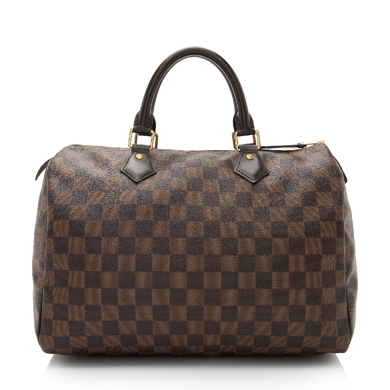 Louis Vuitton handbags for sophisticated women -Louis Vuitton Damier Ebene Speedy 30 Satchel (SHF-woWUpp)