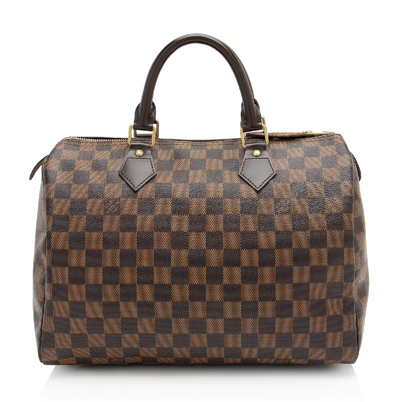 Louis Vuitton bags with embossed monogram -Louis Vuitton Damier Ebene Speedy 30 Satchel (SHF-Yd9xGm)