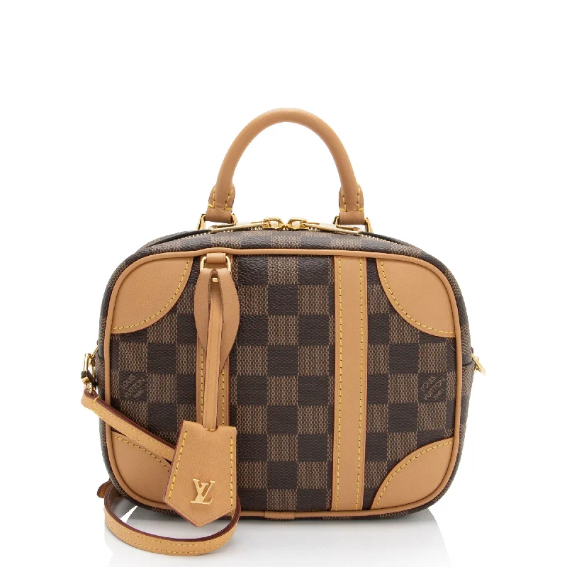 Louis Vuitton handbags for vacation styling -Louis Vuitton Damier Ebene Valisette BB Top Handle (SHF-rAzPDf)