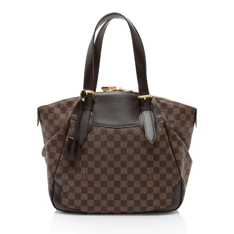 Louis Vuitton bags for seasonal fashion -Louis Vuitton Damier Ebene Verona GM Shoulder Bag (SHF-Ug4MbX)