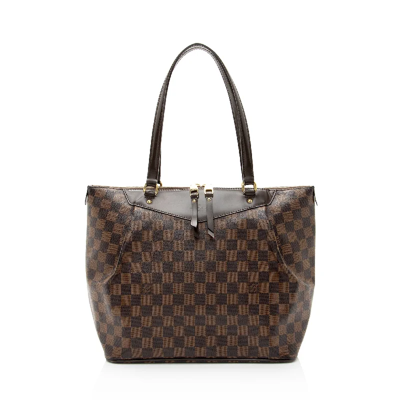 Louis Vuitton handbags with colorful accents -Louis Vuitton Damier Ebene Westminster GM Tote (SHF-Kpmcho)