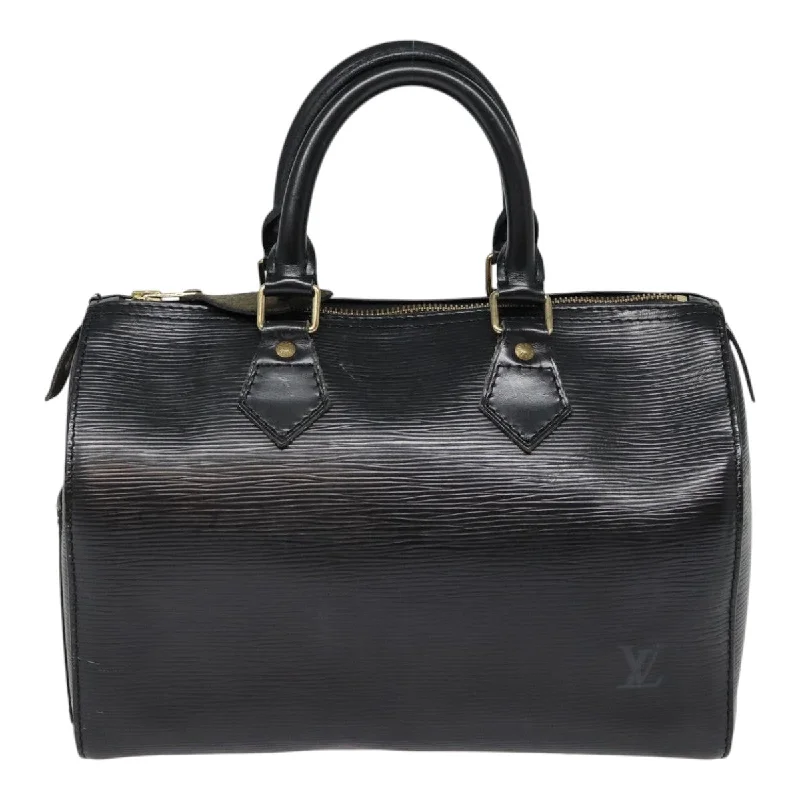 Louis Vuitton tote bags for women -LOUIS VUITTON Epi Speedy 25 Hand Bag Black M43012 LV yk14406