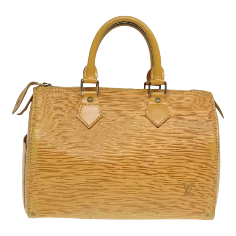 Louis Vuitton handbags with signature hardware -LOUIS VUITTON Epi Speedy 25 Hand Bag Tassili Yellow M43019 LV 86057