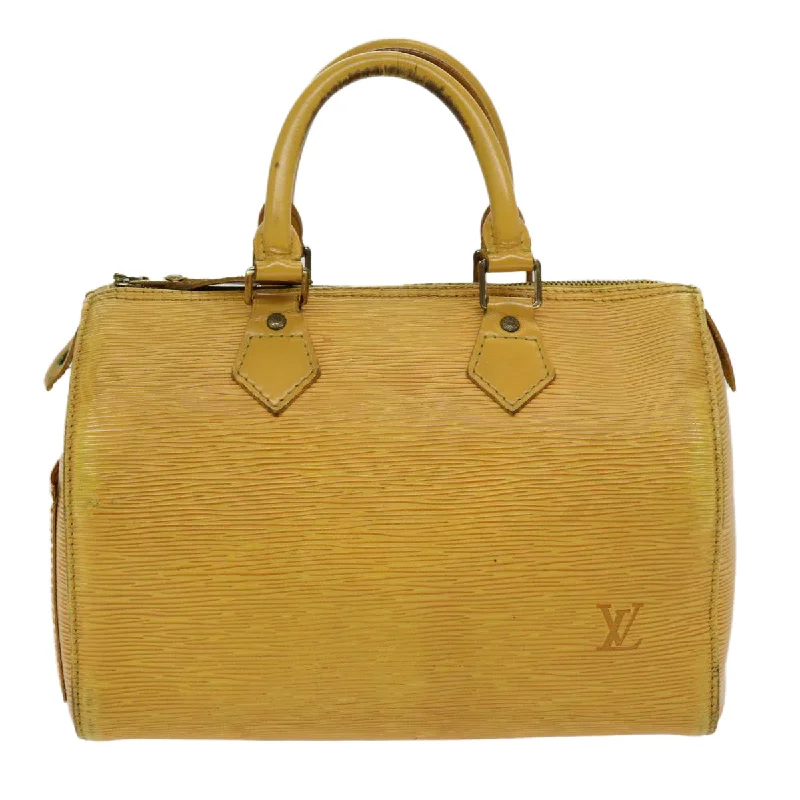 Louis Vuitton bags for fashion-forward women -LOUIS VUITTON Epi Speedy 25 Hand Bag Tassili Yellow M43019 LV 86383