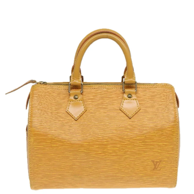 Louis Vuitton luxury leather satchel bags -LOUIS VUITTON Epi Speedy 25 Hand Bag Tassili Yellow M43019 LV ep5124