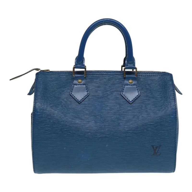 Louis Vuitton bags for glamorous women -LOUIS VUITTON Epi Speedy 25 Hand Bag Toledo Blue M43015 LV 87489