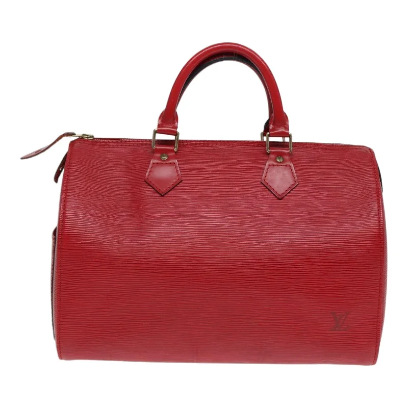 Louis Vuitton bags with iconic locks -LOUIS VUITTON Epi Speedy 30 Hand Bag Castilian Red M43007 LV 87485