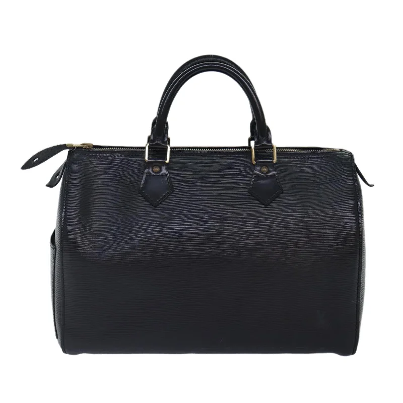 Louis Vuitton bags with chic details -LOUIS VUITTON Epi Speedy 30 Hand Bag Noir Black M43002 LV 81811