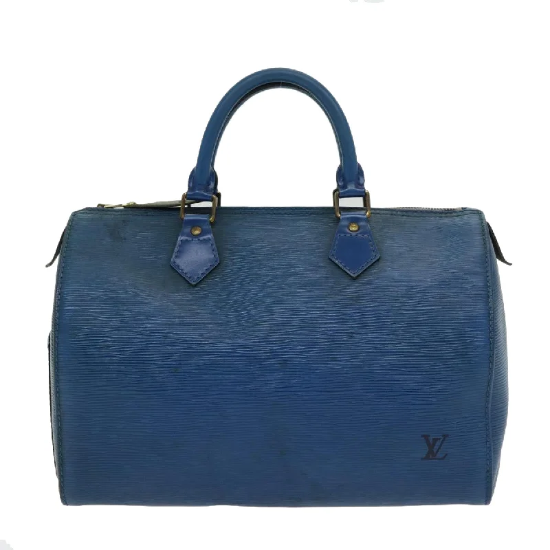 Louis Vuitton canvas bags for stylish women -LOUIS VUITTON Epi Speedy 30 Hand Bag Toledo Blue M43005 LV 86384