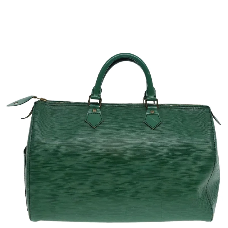 Louis Vuitton bags with contemporary designs -LOUIS VUITTON Epi Speedy 35 Hand Bag Borneo Green M42994 LV 80658