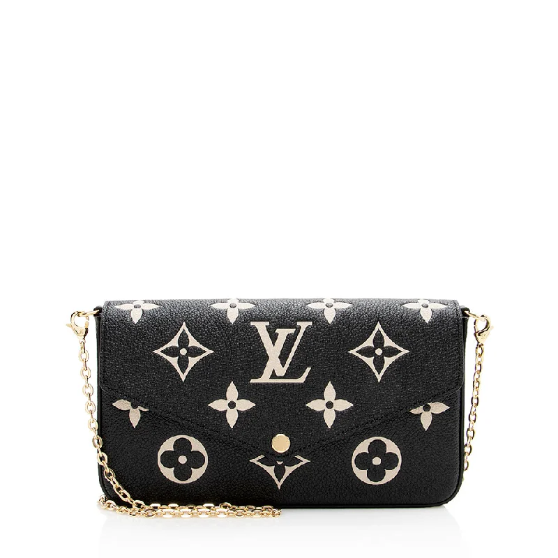 Louis Vuitton luxury bags with exclusive designs -Louis Vuitton Giant Monogram Empreinte Felicie Pochette (SHF-F9C8RA)