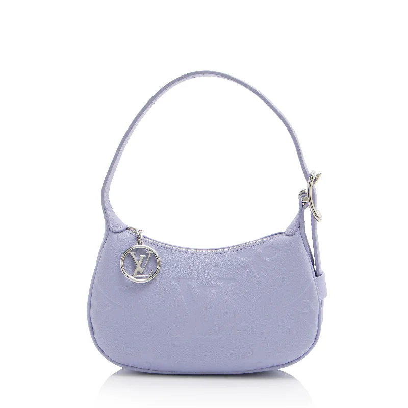 Louis Vuitton designer bags for chic travelers -Louis Vuitton Giant Monogram Empreinte Mini Moon Shoulder Bag (SHF-biaEKk)