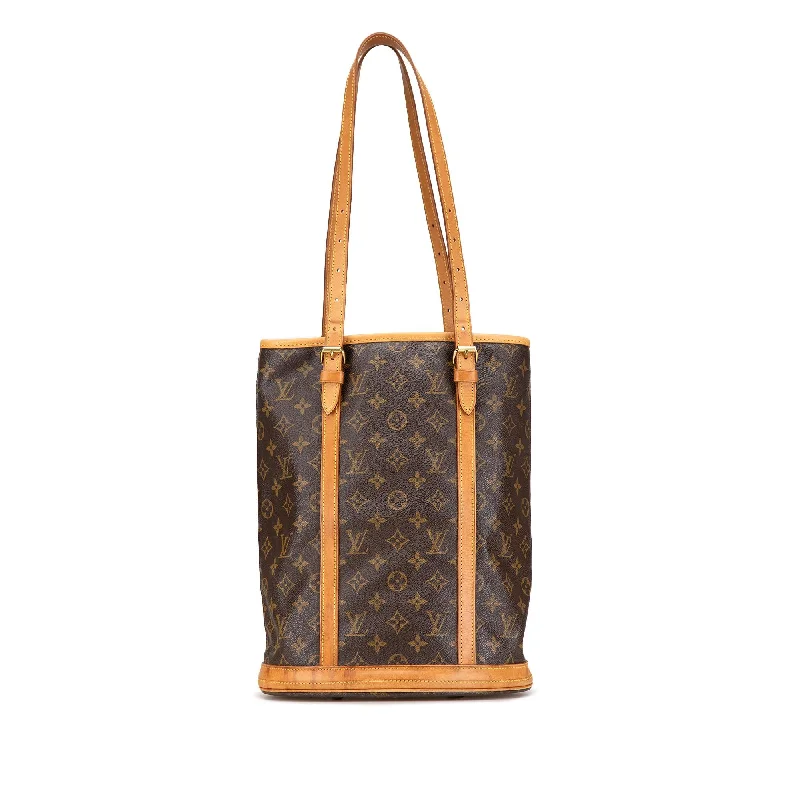 Louis Vuitton bags with stunning metallic accents -Louis Vuitton Monogram Bucket GM (SHG-ENOrJw)