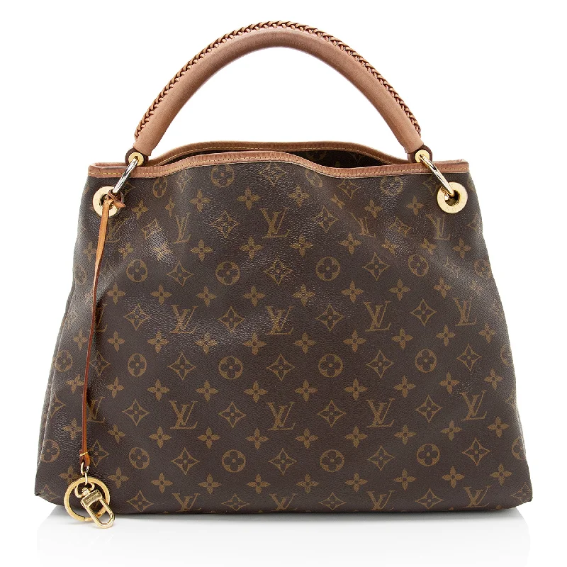 Louis Vuitton monogrammed handbags -Louis Vuitton Monogram Canvas Artsy MM Shoulder Bag (SHF-kfX5wb)