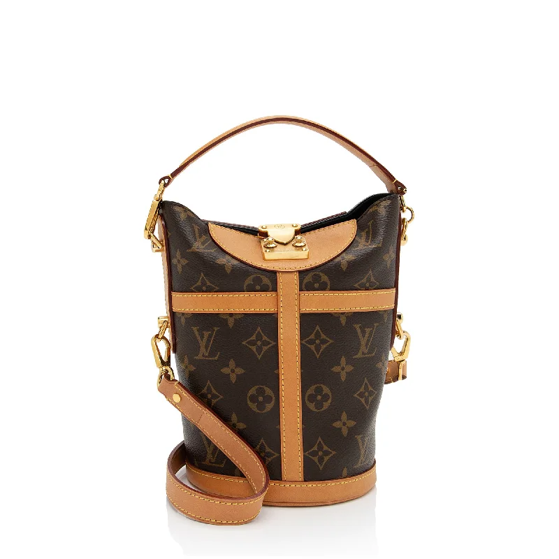 Louis Vuitton bags with leather straps -Louis Vuitton Monogram Canvas Duffle (SHF-NdpM6l)