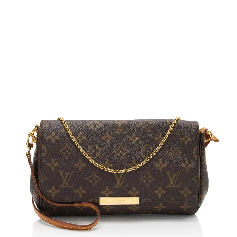 Louis Vuitton leather bags for women -Louis Vuitton Monogram Canvas Favorite MM Shoulder Bag (SHF-vOz9V2)