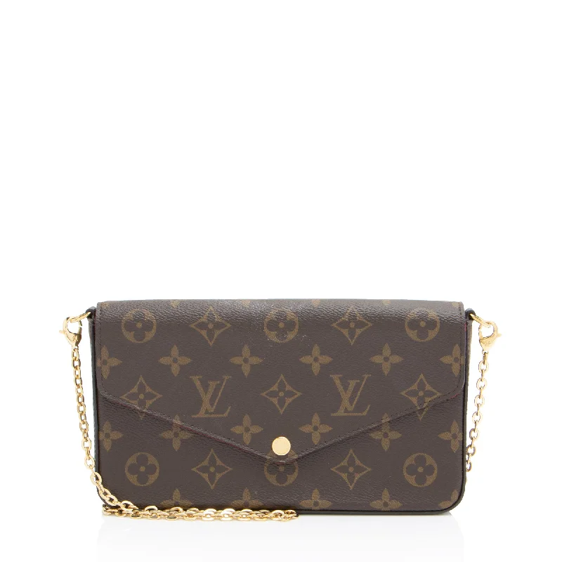 Louis Vuitton luxury handbags for the modern traveler -Louis Vuitton Monogram Canvas Felicie Pochette (SHF-LSbYjD)