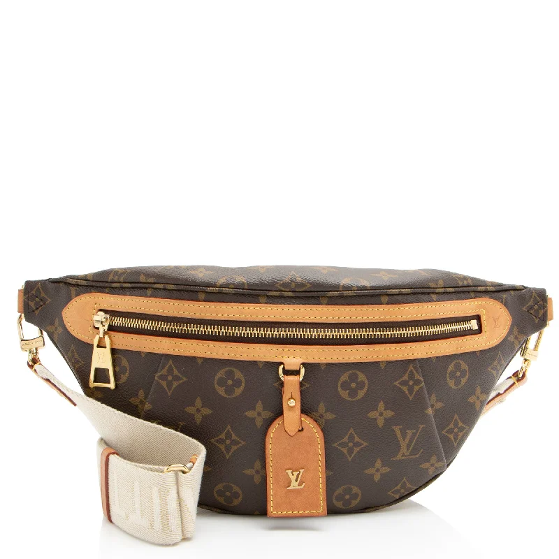 Louis Vuitton bags with vibrant leather details -Louis Vuitton Monogram Canvas High Rise Bumbag (SHF-XPqJDJ)