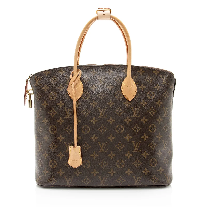 Louis Vuitton handbags for seasonal wear -Louis Vuitton Monogram Canvas Lockit MM Satchel (SHF-YwSxdr)