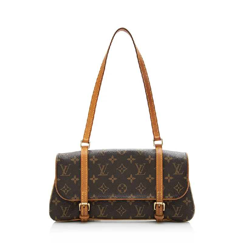 Louis Vuitton leather bags for the modern woman -Louis Vuitton Monogram Canvas Marelle MM Shoulder Bag (SHF-21202)