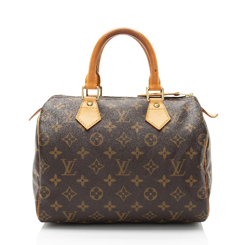 Louis Vuitton mini handbags for women -Louis Vuitton Monogram Canvas Speedy 25 Satchel (SHF-1NUxF3)