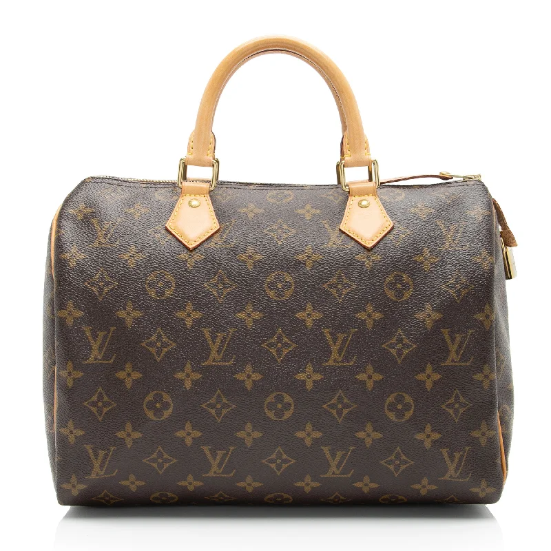 Louis Vuitton bags for a timeless look -Louis Vuitton Monogram Canvas Speedy 30 Satchel (SHF-RP7lRy)