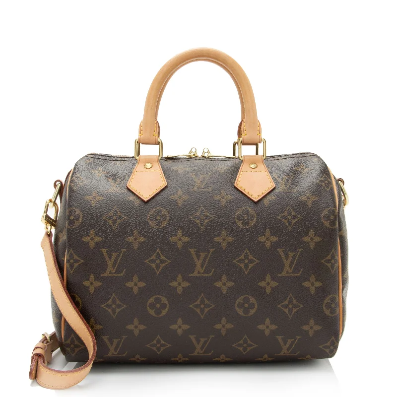 Louis Vuitton bags with modern designs for luxury lovers -Louis Vuitton Monogram Canvas Speedy Bandouliere 25 Satchel (SHF-oUmJ5y)