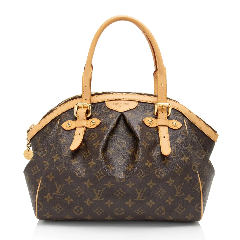 Louis Vuitton handbags with signature hardware -Louis Vuitton Monogram Canvas Tivoli GM Satchel (SHF-pqoj3V)