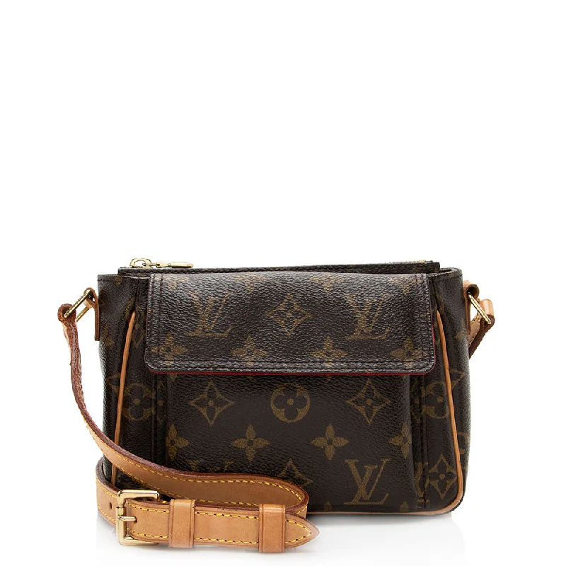 Louis Vuitton bags with sleek metallic finishes -Louis Vuitton Monogram Canvas Viva Cite PM Shoulder Bag (SHF-19566)