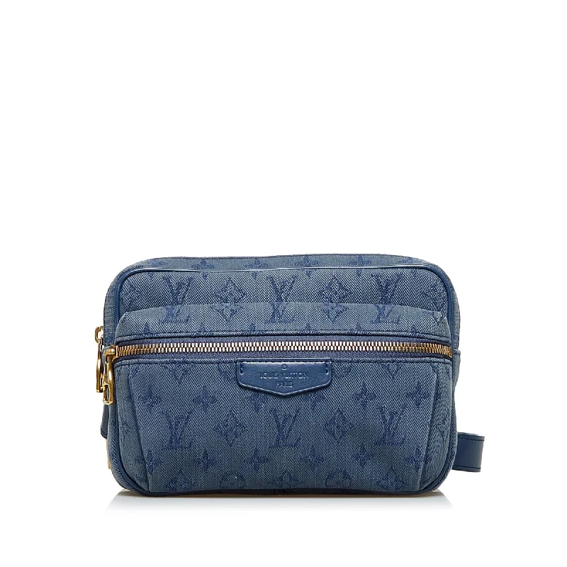 Louis Vuitton bags for the fashion elite -Louis Vuitton Monogram Denim Outdoor Bumbag (SHG-6GgY2D)