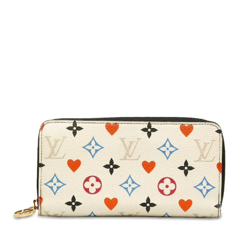 Louis Vuitton bags with neutral color schemes -Louis Vuitton Monogram Game On Zippy Wallet (SHG-QPXe4v)