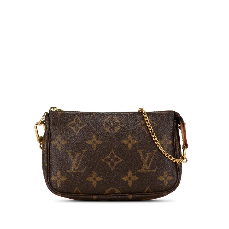 Louis Vuitton luxury bags for trendy women -Louis Vuitton Monogram Mini Pochette Accessoires (SHG-r0qAhT)