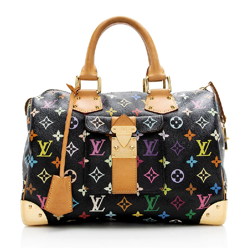 Louis Vuitton bags with embossed monogram -Louis Vuitton Monogram Multicolore Speedy 30 Satchel (SHF-17986)