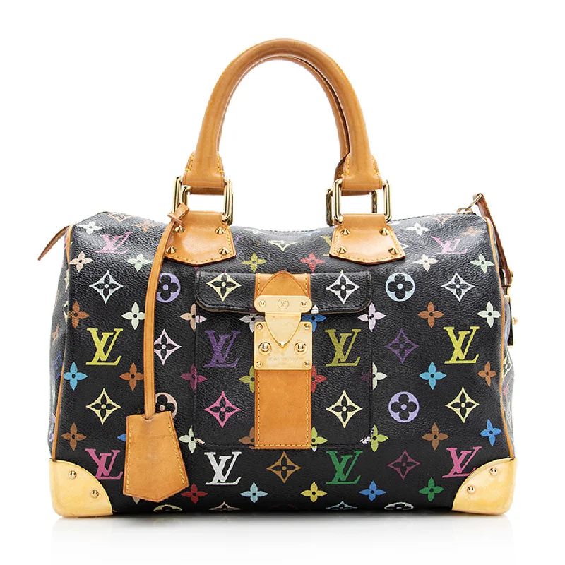 Louis Vuitton designer handbags for women -Louis Vuitton Monogram Multicolore Speedy 30 Satchel (SHF-20539)