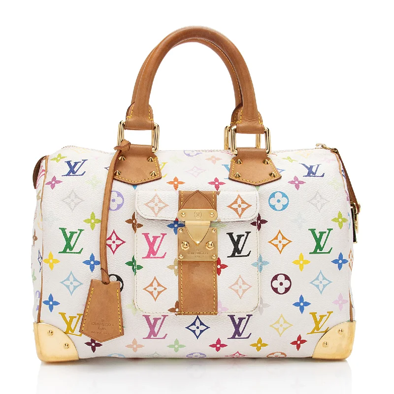 Louis Vuitton bags with sleek hardware -Louis Vuitton Monogram Multicolore Speedy 30 Satchel (SHF-6zQaEL)