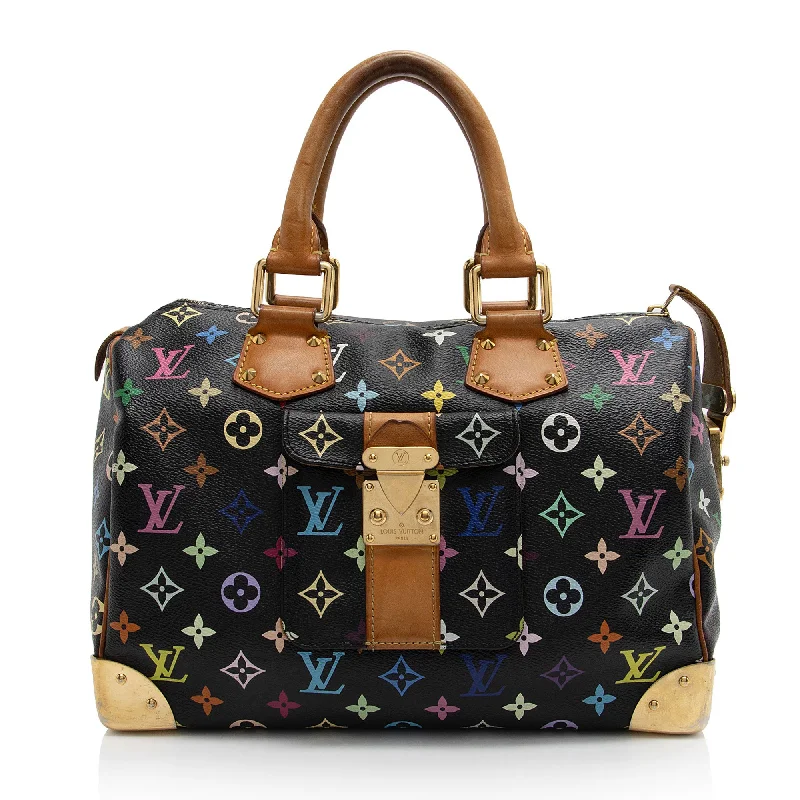 Louis Vuitton handbags for luxury shoppers -Louis Vuitton Monogram Multicolore Speedy 30 Satchel (SHF-J10WcQ)