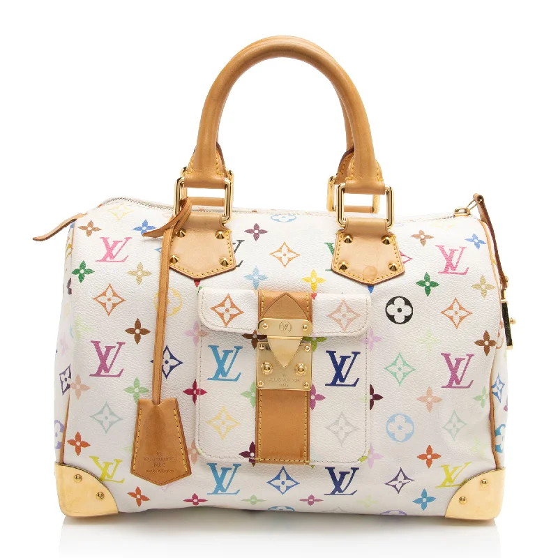 Louis Vuitton handbags for modern elegance -Louis Vuitton Monogram Multicolore Speedy 30 Satchel (SHF-Mk6xIk)